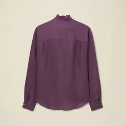 Pomandère - Chemise à volants - Violet