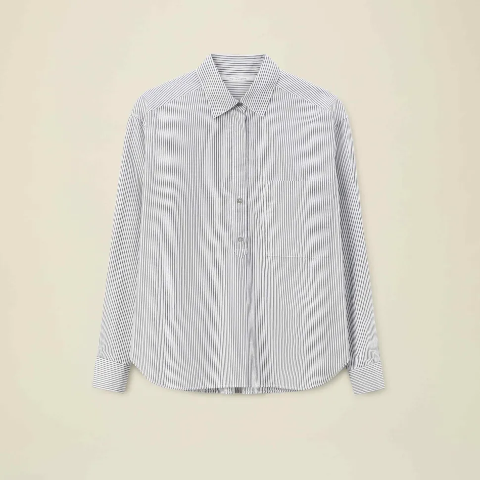 Pomandère - Chemise rayée - Bleu