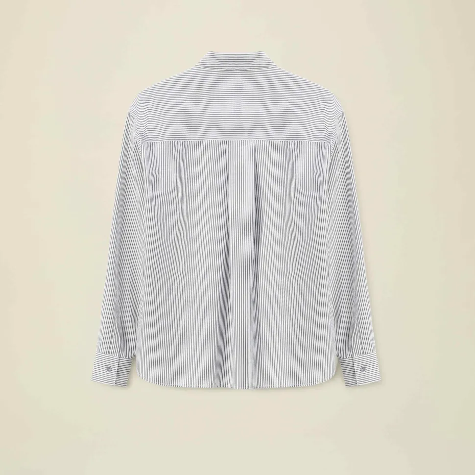 Pomandère - Chemise rayée - Bleu
