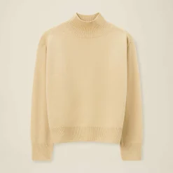 Pomandère - Pull col roulé - Blé