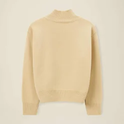 Pomandère - Pull col roulé - Blé