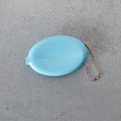 Porte clé monnaie Merci - Bleu