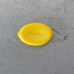 Porte clé monnaie Merci - Jaune