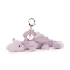 Porte clé Peluche - Dragon Lavande