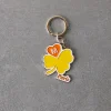 Porte-clés Merci - Trèfle Jaune