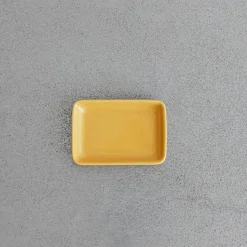 Porte-savon porcelaine - Jaune