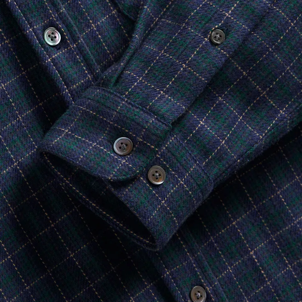 Portuguese Flannel - Chemise Minerva - Bleu