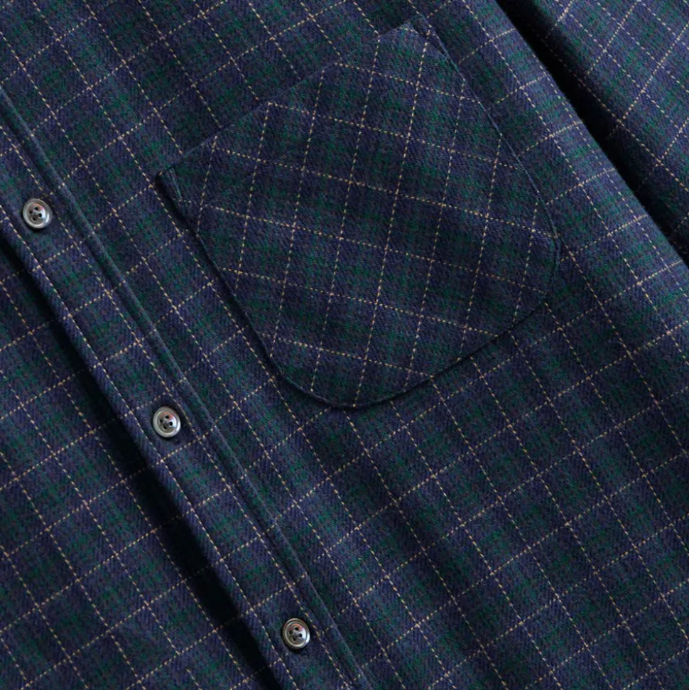 Portuguese Flannel - Chemise Minerva - Bleu