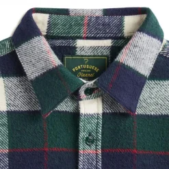 Portuguese Flannel - Chemise Bottle - Vert