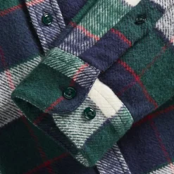 Portuguese Flannel - Chemise Bottle - Vert