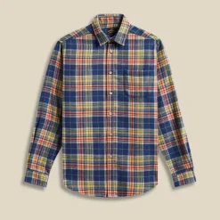 Portuguese Flannel - Chemise Olissipo - Bleu