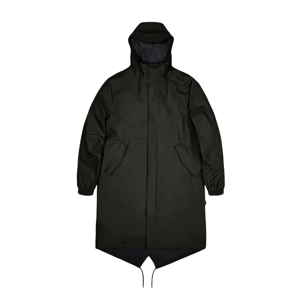 Rains - Parka Fishtail - Vert