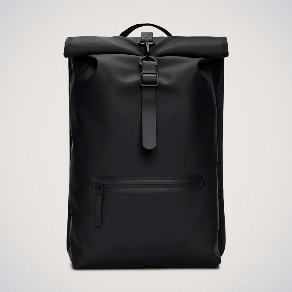 Rains - Sac à dos Rolltop Rucksack - Noir
