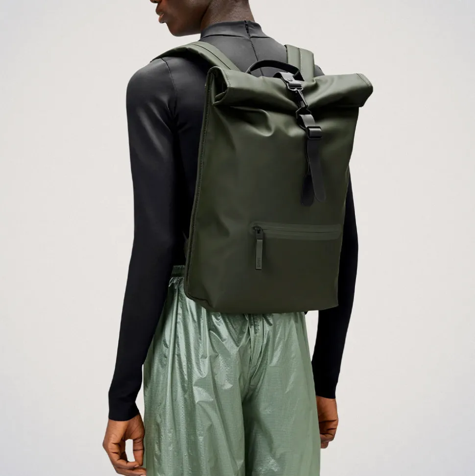 Rains - Sac à dos Rolltop Rucksack - Vert