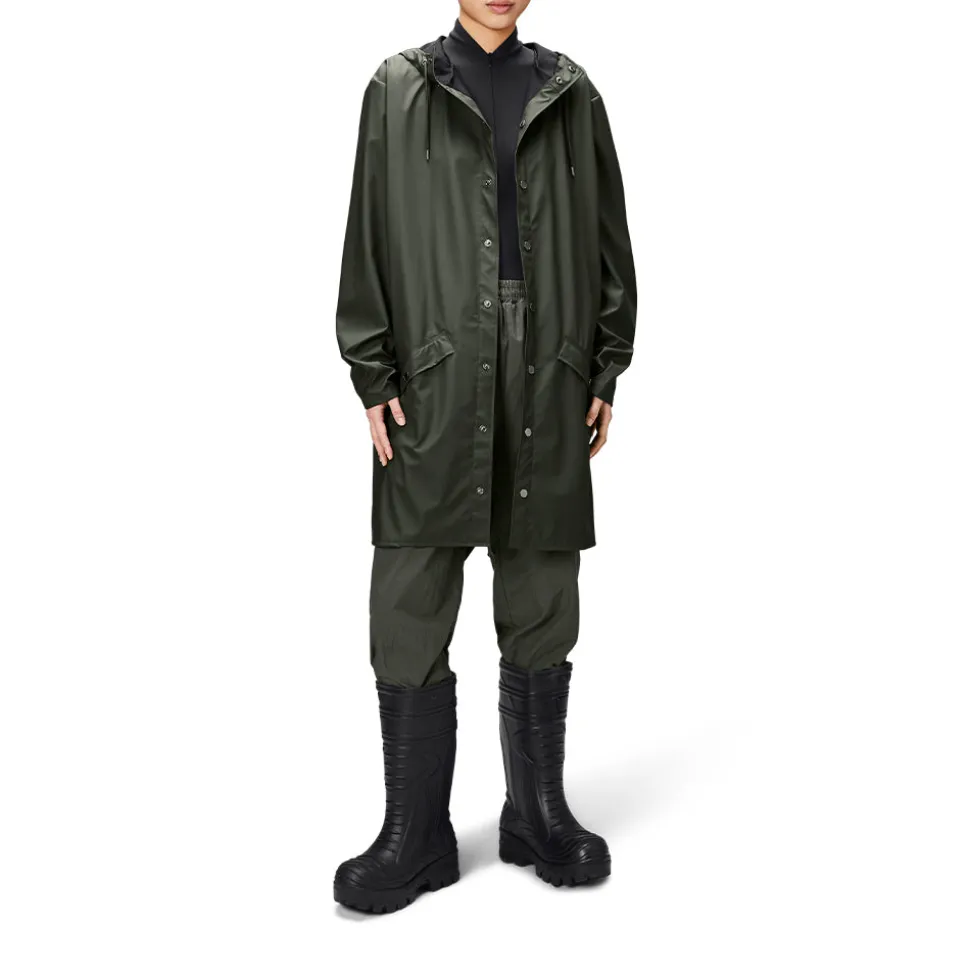 Rains - Veste Imperméable Longue - Vert