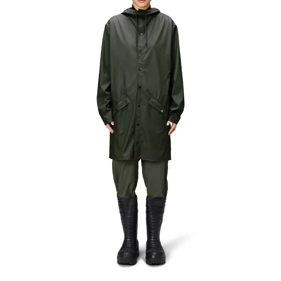 Rains - Veste Imperméable Longue - Vert