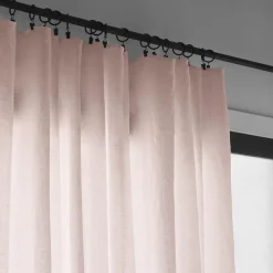 Rideau en lin lavé - Beige Rosé