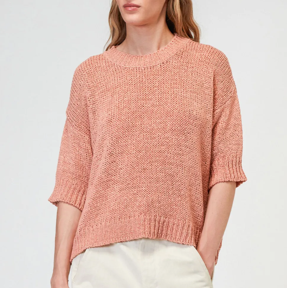 Roberto Collina - T-Shirt en Maille - Peche
