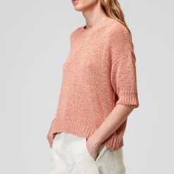 Roberto Collina - T-Shirt en Maille - Peche