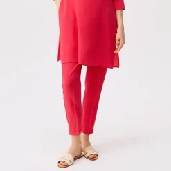 Rosso35 - Pantalon oversized en crêpe de chine - Fuchsia