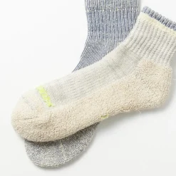 Rototo - Chaussettes courtes chinées - Bleu
