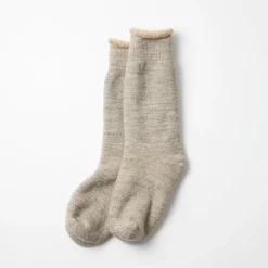 Rototo - Chaussettes double face - Gris/Marron