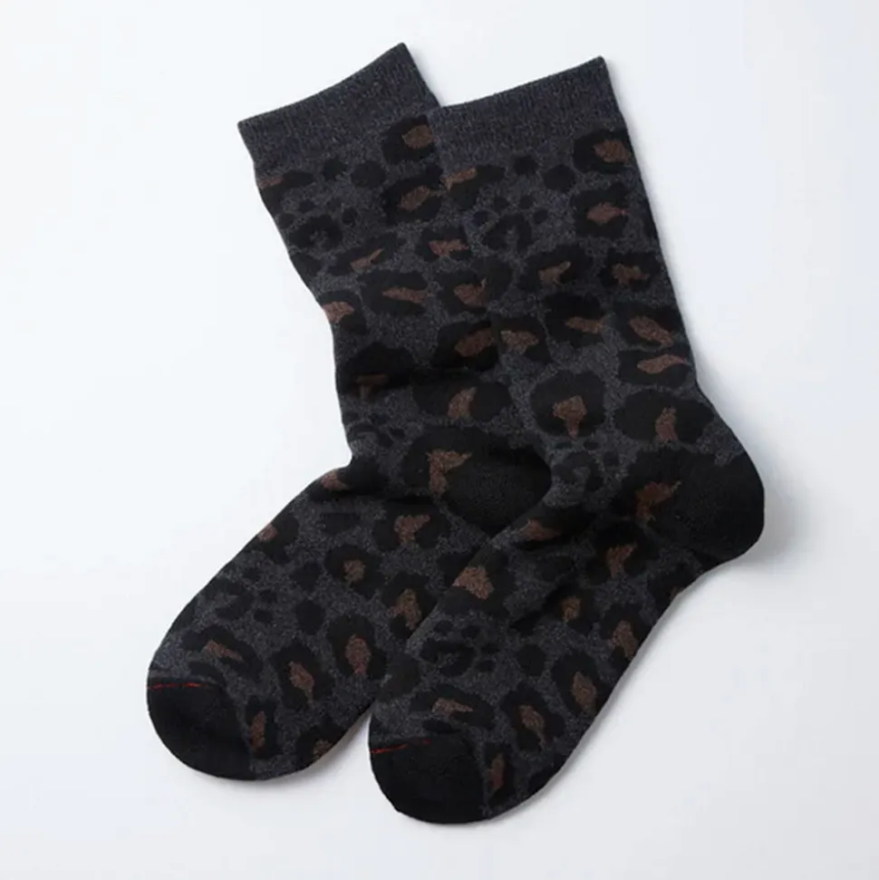 Rototo - Chaussettes Léopard - Charbon