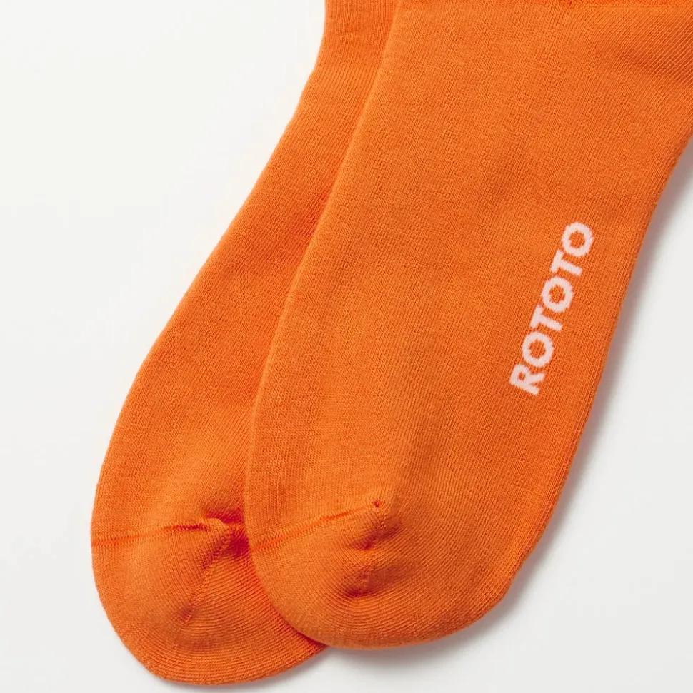 Rototo - Chaussettes Rayées - Orange