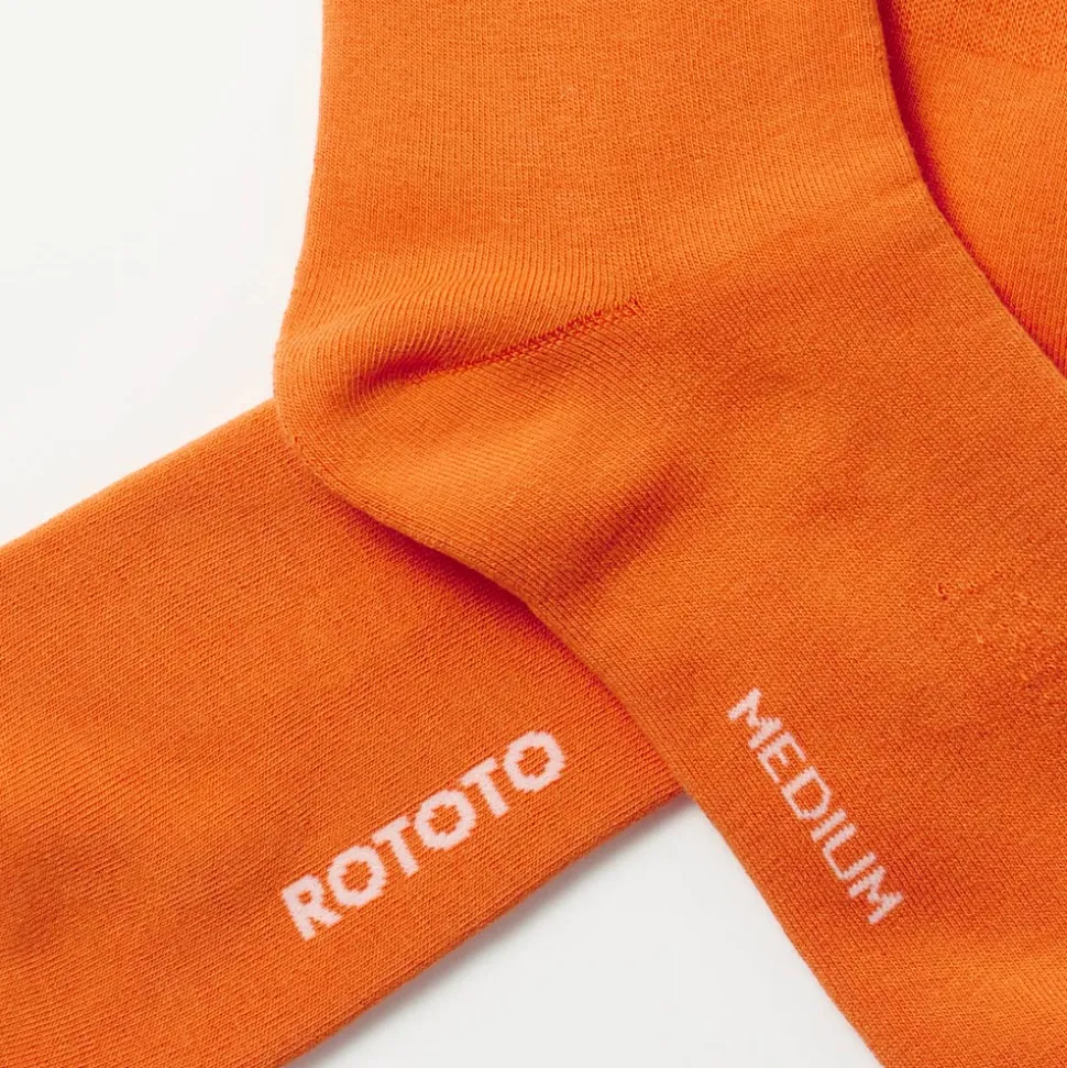 Rototo - Chaussettes Rayées - Orange