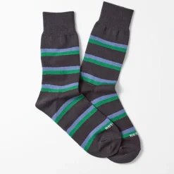 Rototo - Chaussettes Rayées - Charbon