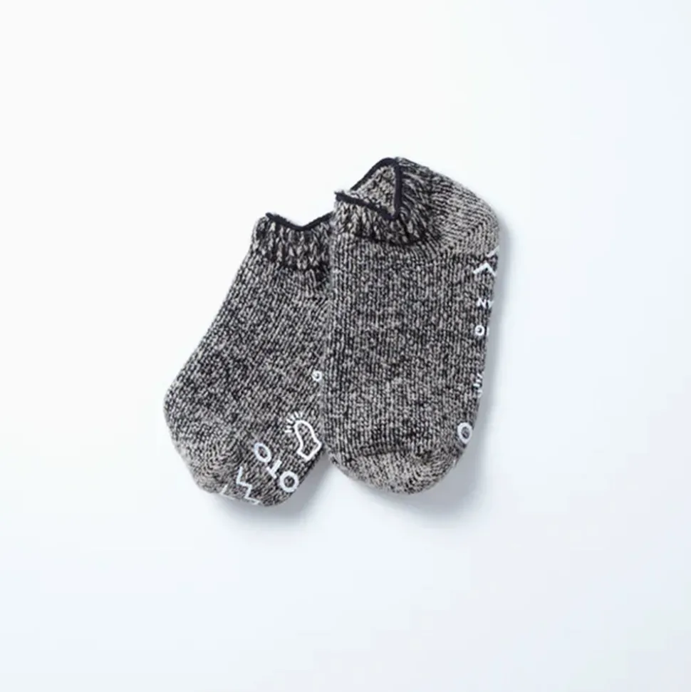 Rototo - Chaussettes Sockslipper - Noir/Beige