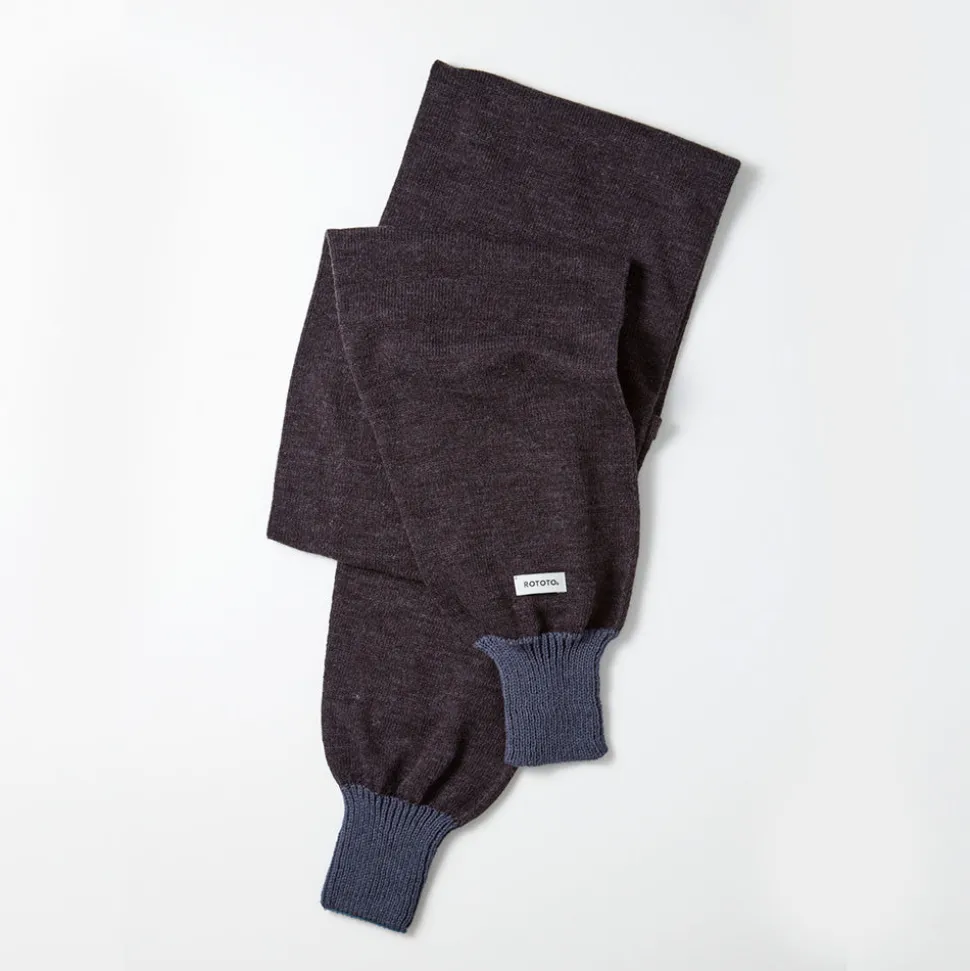 Rototo - Echarpe Sleeve - Charbon/Bleu