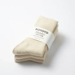 Rototo - Pack 3 chaussettes - Ecru