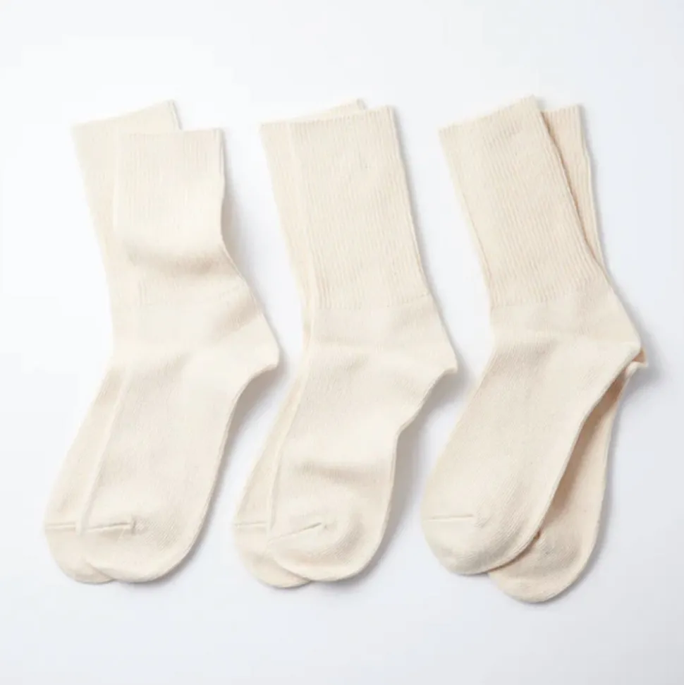 Rototo - Pack 3 chaussettes - Ecru