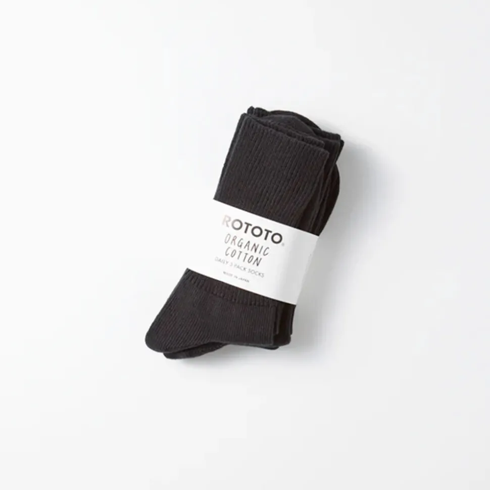 Rototo - Pack 3 chaussettes - Noir