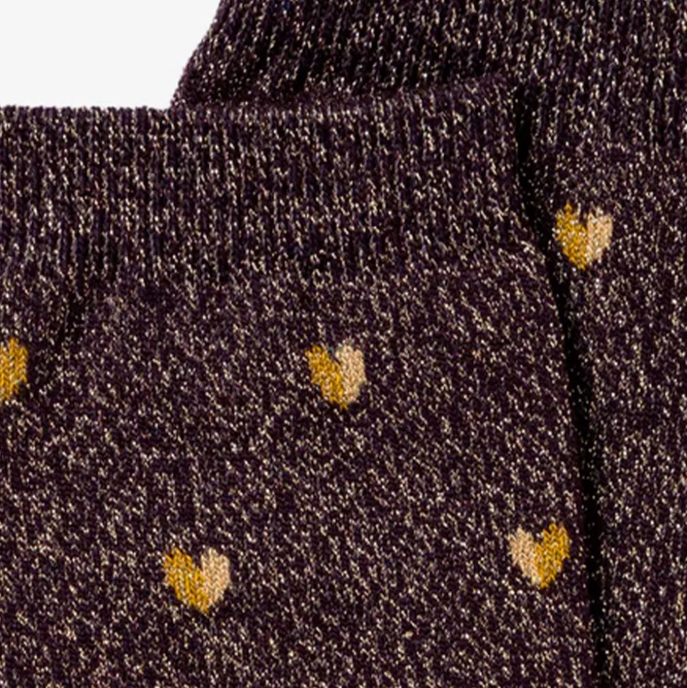 Royalties - Chaussettes Love - Aubergine