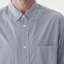 Sage de Cret - Chemise Broadcloth - Bleu