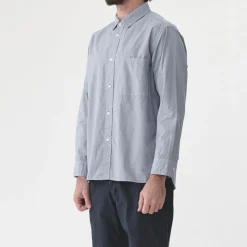 Sage de Cret - Chemise Broadcloth - Bleu