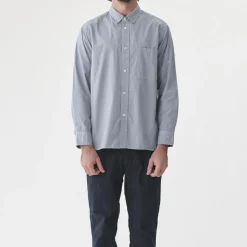 Sage de Cret - Chemise Broadcloth - Bleu