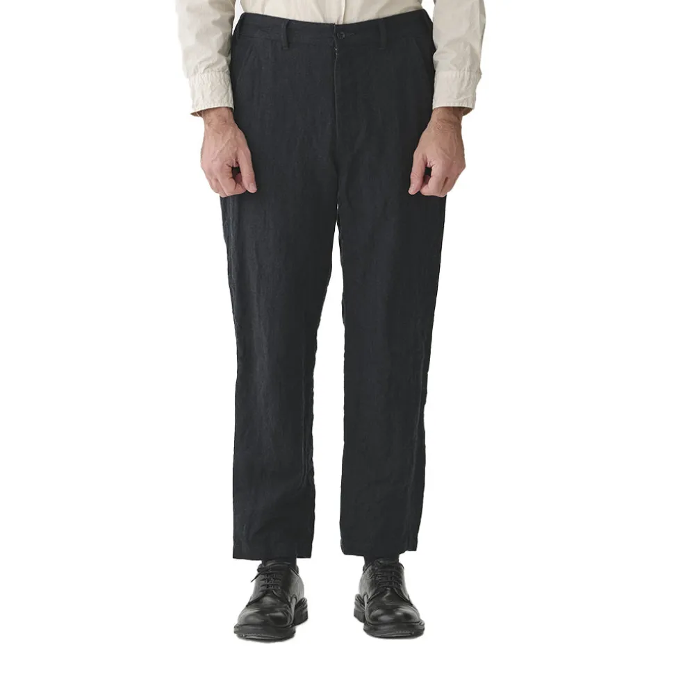 Sage de Cret - Pantalon Herringbone Tumbler - Gris foncé