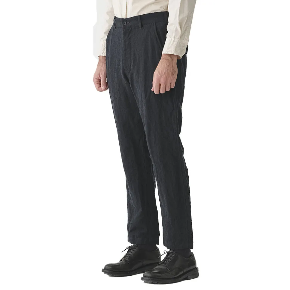 Sage de Cret - Pantalon Herringbone Tumbler - Gris foncé