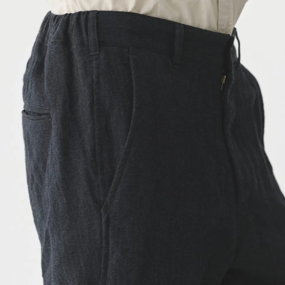 Sage de Cret - Pantalon Herringbone Tumbler - Gris foncé
