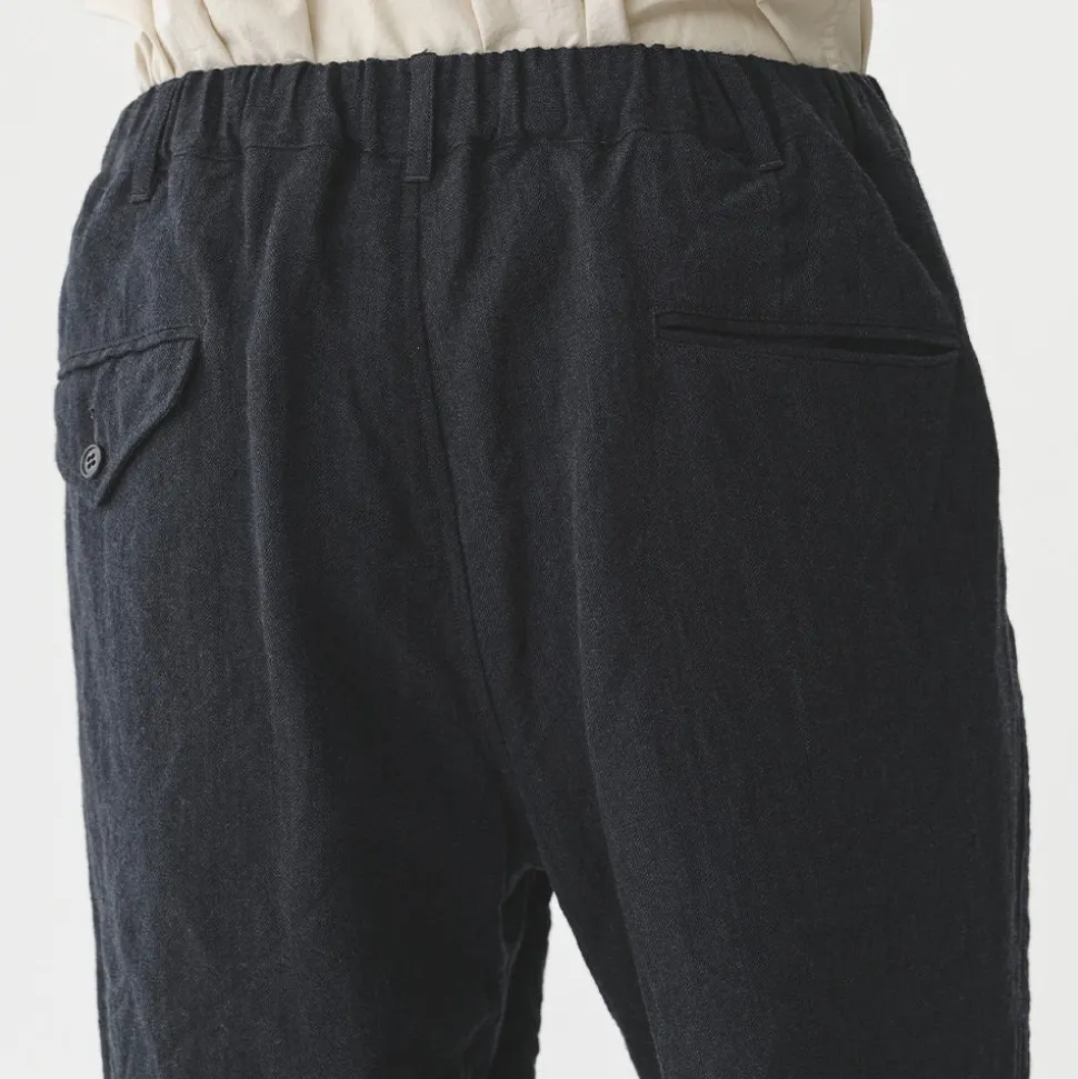 Sage de Cret - Pantalon Herringbone Tumbler - Gris foncé