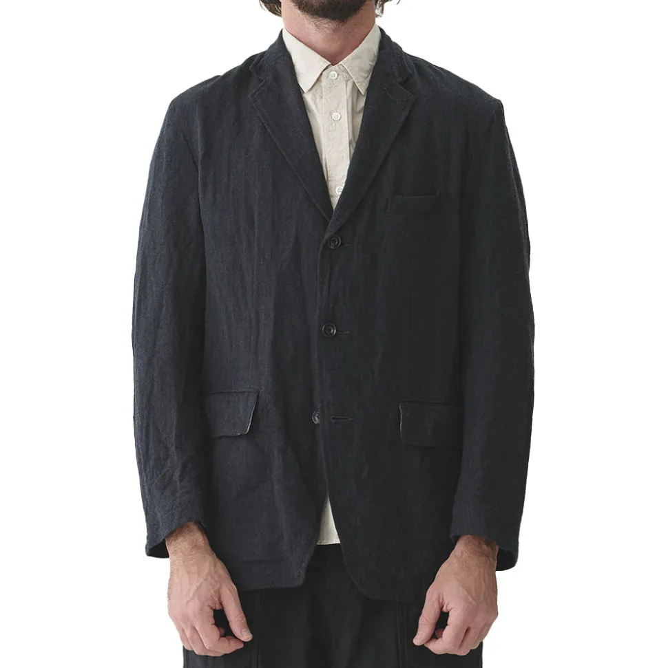 Sage de Cret - Veste Herringbone Tumbler - Gris foncé