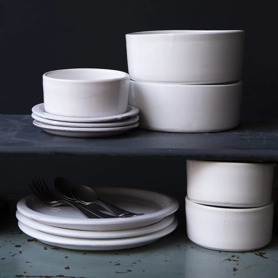 Saladier en céramique - Blanc