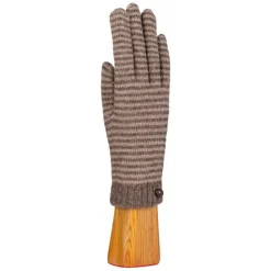 Santacana - Gants rayés - Taupe
