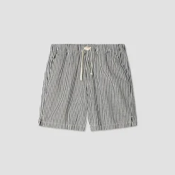 Save Khaki United - Short rayé - Bleu