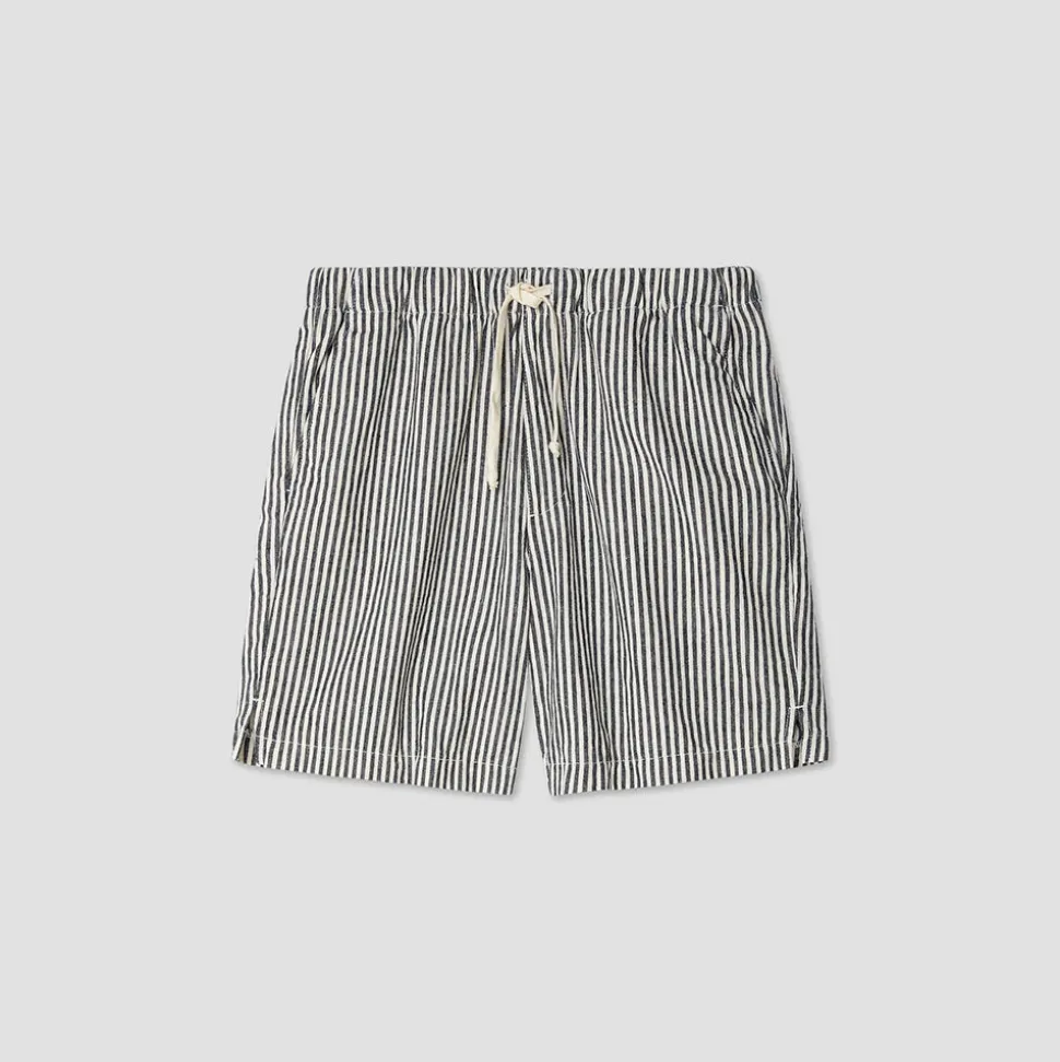 Save Khaki United - Short rayé - Bleu