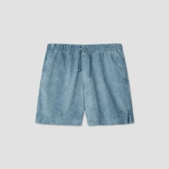 Save Khaki United - Short Velours - Bleu