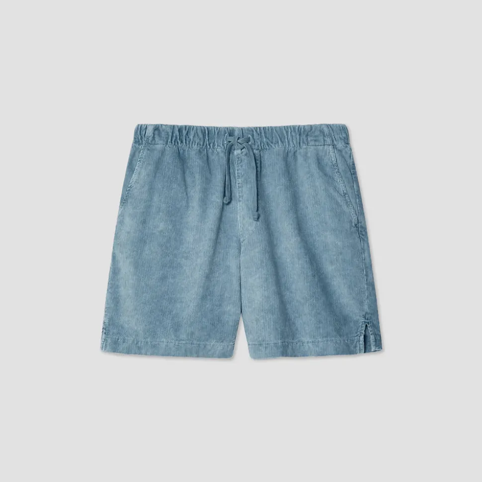 Save Khaki United - Short Velours - Bleu